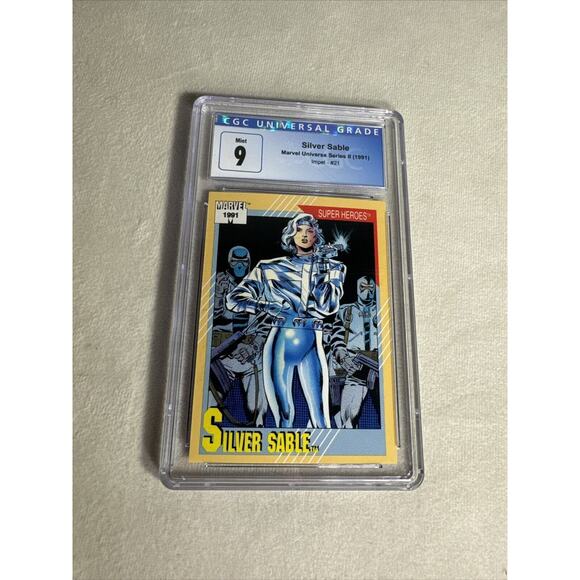1991 Marvel Universe Super Heroes Villains Card All CGC 9 MINT - Picture 1 of 2